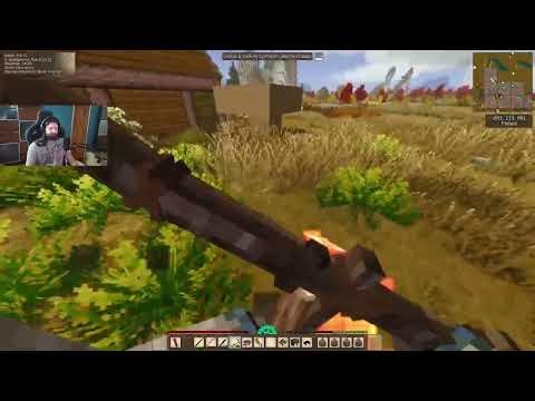 Vintage story 1.21, budowa porządnego pieca i polowanie