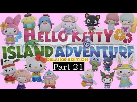 Aro, Lou, beach haunted flowers, birthday part 21 Hello Kitty Island Adventure gameplay walkthrough