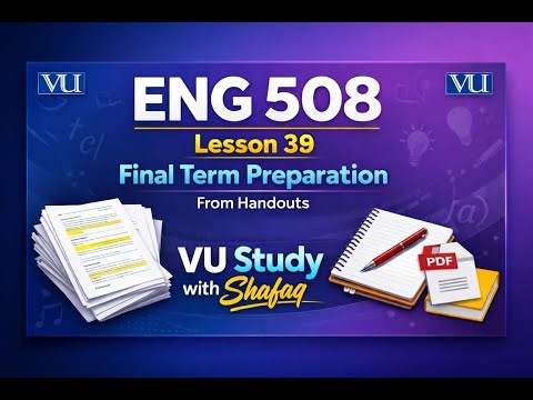 Eng508 Short Lecture 39 Semantics and Pragmatics Final term