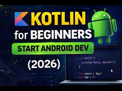 Kotlin Basics for Beginners (2026) | Android Development Full Tutorial
