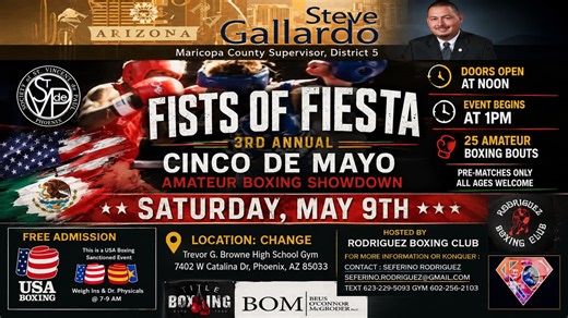 � Fists of Fiesta | 3rd Annual Cinco De Mayo Amateur Boxing Showdown | Phoenix, AZ