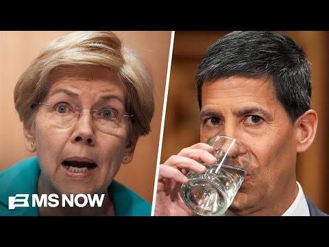 Warren questions Warsh on his finances and potential Epstein connections