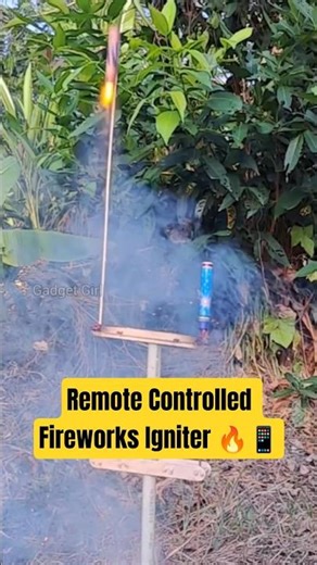 Remote Controlled Fireworks Igniter 🔥📱 #diyprojects #diy #gadgets #gadgetgirl