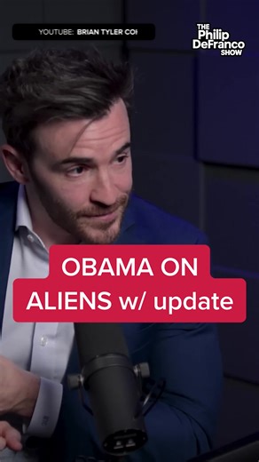 Obama Says Aliens Are Real Then Immediately Tries To Walk It Back #Obama #Aliens #briantylercohen Former President Barack Obama just said that aliens are real. Right, over the weekend, Obama went on Brian Tyler Cohen’s podcast, which Cohen ended by doing a lightning round of questions. COHEN: “Are aliens real?” OBAMA: “They're real, but I haven't seen them. And they're not being kept in — what is it?” COHEN: “Area 51.” OBAMA: “Area 51. There’s no underground facility. Unless there's this enormou