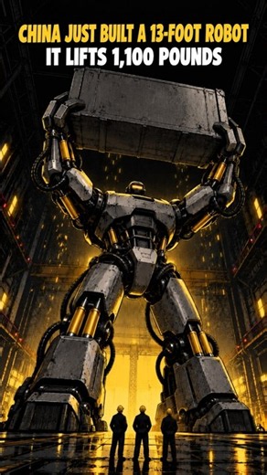 China's 13-Foot Robot Can Lift 1,100 Pounds