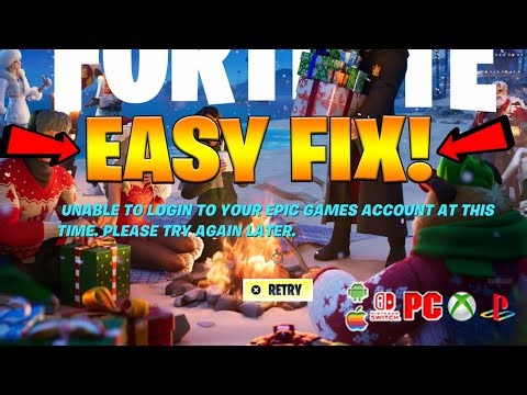 FIX Unable to Login to your Epic Account at this time. Please Try Again Later (Fortnite)