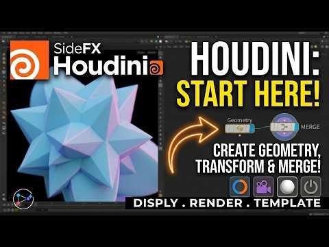 Houdini for Beginners: Transform, Merge & Essential Node Flags