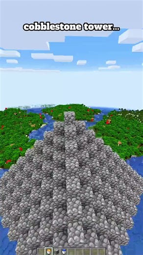 Cobblestone Tower Minecraft Building Tutorial