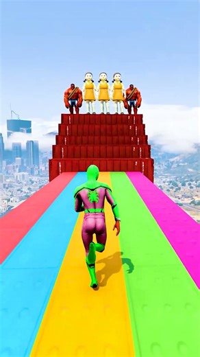 GTA 5 Epic Water Ragdolls | Spider-Man Jumps / Fails ep.16143 #shorts