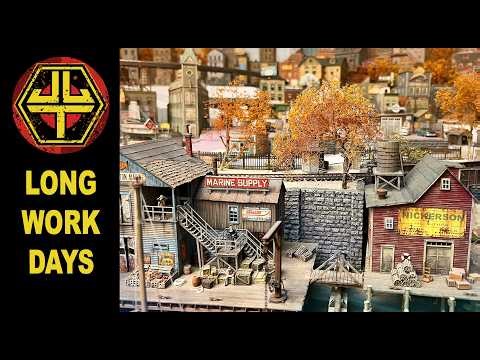Building a model railroad layout and running a kit company.
