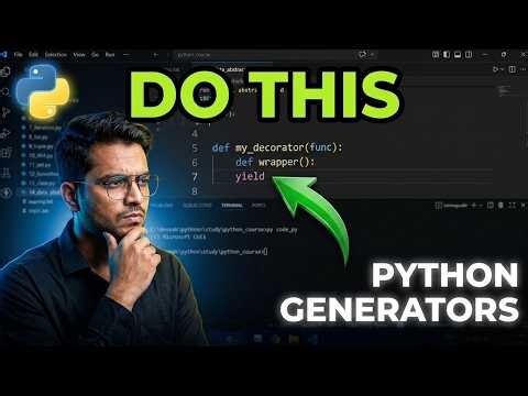 Python Generator Explained 🚀 | yield vs return | Real-Life Examples | Beginner to Advanced