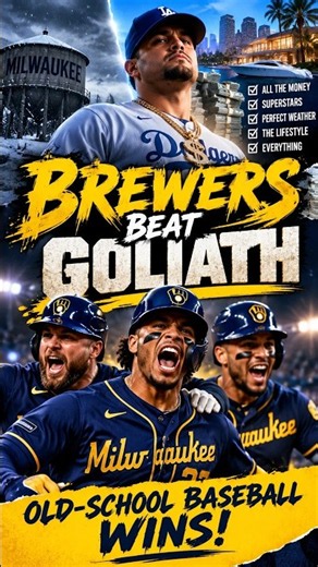 🚨Brewers SHOCK the World with their OLD-SCHOOL Style! 🌎⚾ #MLB