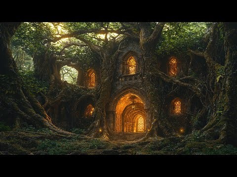 Yuletide Medieval Celtic Music for Relaxation | Enchanted Forest Ruins, Golden Light & Ancient Calm