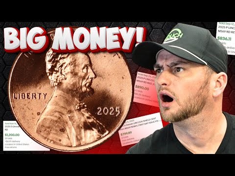 2025 PENNY PRICES! WHAT ARE THEY WORTH AND SELLING FOR? DOUBLE DIE PENNY ERROR