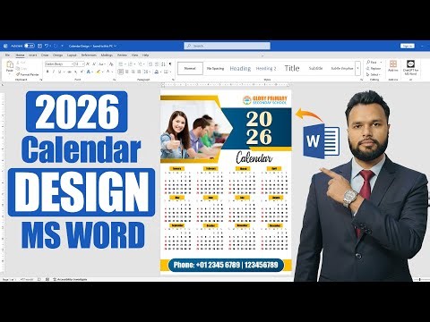 How to Make Calendar 2026 in MS Word | MS Word mein Calendar Kaise Banaye