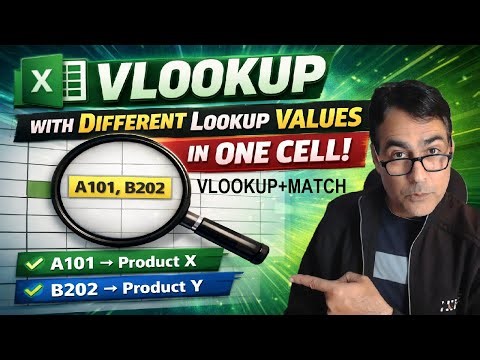 VLOOKUP का सबसे Powerful Use 😍 | One Cell + Single Master Sheet | Excel VLOOKUP Advanced Trick