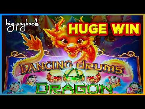 ULTRA RARE MYSTERY BONUS → HUGE WIN on Dancing Drums Dragon Slots!