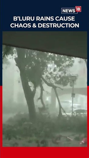 Heavy Rains Lash Bengaluru: Storm Damages Vehicles, Uproots Trees as 8 cm Rain Falls in 90 Minutes