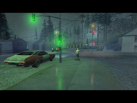 GTA San Andreas - Rain at night in Angel Pine - Ambience - 1 Hour