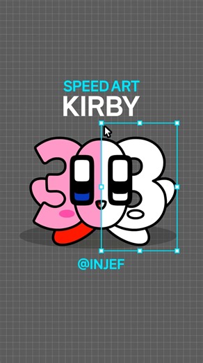 [Speed Art] Number Design 303(Kirby)