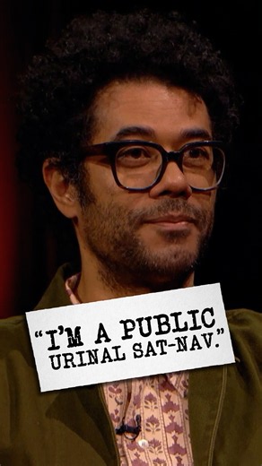 Richard Ayoade reveals his party/potty trick. #taskmaster