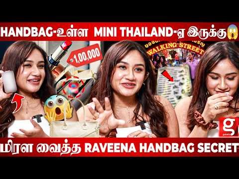 Raveena Hand Bag-ல இப்படி ஒரு பொருளா😱அது சாப்பிடுற Menu Card இல்ல,🔞ஐயோ..அத காட்டாதீங்க Plz 🫣