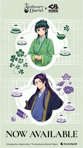 Experience The Apothecary Diaries x Kura Sushi collaboration! ✨🌿