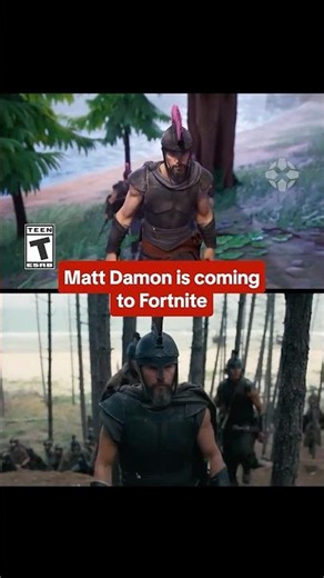 Odysseus (Matt Damon) & Agamemnon (Benny Safdie) from The Odyssey are coming to #Fortnite! #movie