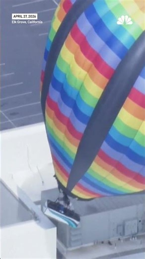 Hot air balloon crashes into California casino building