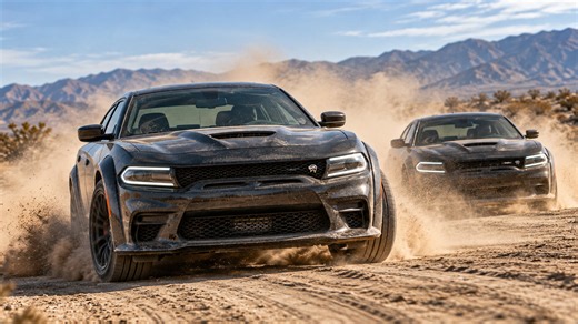 Two rental Hellcats get destroyed during abandoned city drift session