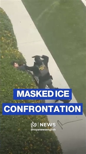 Masked ICE agents point gun at bystander during arrest in North Hollywood