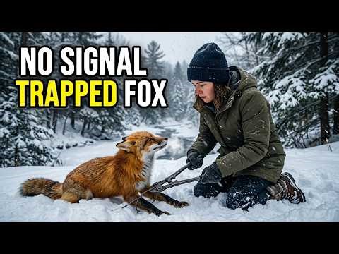 Red Fox Caught in Illegal Trap During Blizzard | Wildlife Rescue Story