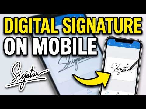 How to Make Digital Signature in Mobile