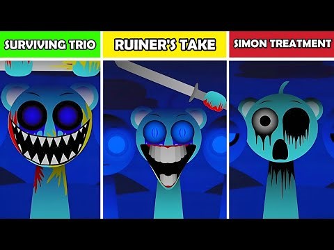 Sprunki Surviving Trio Vs Ruiner's Take Vs Simon Treatment