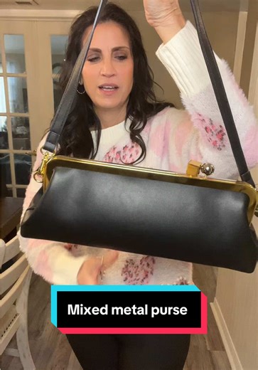 I’m obsessed with this mixed metal purse! #pocketbook #mixedmetal #purse #blackpurse #handbag @Hannah Bags