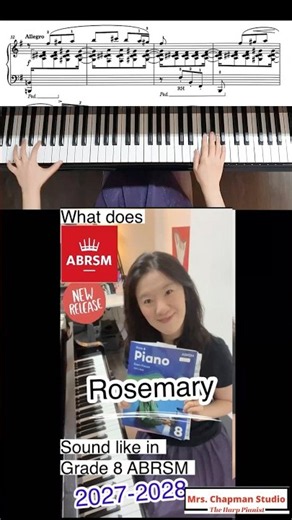 2027-2028 Grade 8 B1 Rosemary #piano #abrsm #sg #grade8 #tutorial #music #lifestyle #keyboard #exam