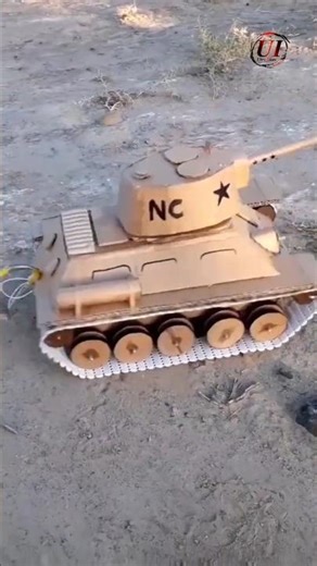 How to Make Cardboard Tank at Home || DIY RC Tank Working Model #motor #project @techbhoora #shorts