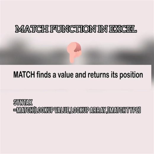 Excel MATCH Function Tutorial for Beginners #exceltricks #exceltutorial