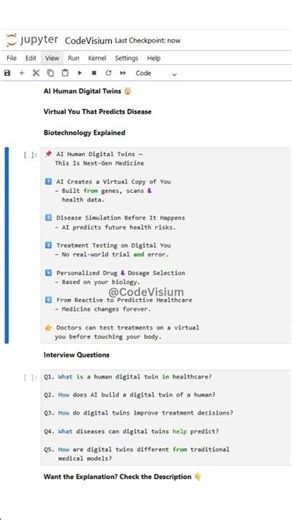 AI Human Digital Twins 🤯 | Virtual You That Predicts Disease | Biotechnology Explained | CodeVisium