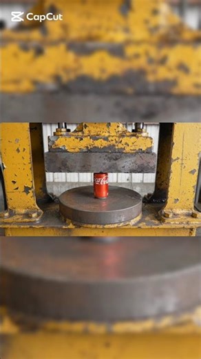 Hydraulic Press vs Coca-Cola Can 😳 | Will It Explode? #shorts