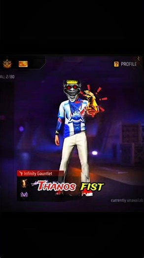 FREE FIRE New THANOS "Infinity Gauntlet" 🤯 fist skin ✊ review ☠️ #freefire #trending #shorts