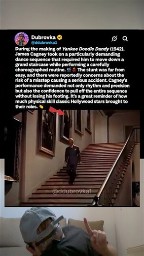 James Cagney’s Daring Staircase Dance in Yankee Doodle Dandy (1942)