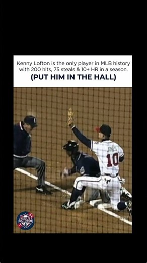 Kenny Lofton's 200-hit, 75-steal season deserves Cooperstown #baseball