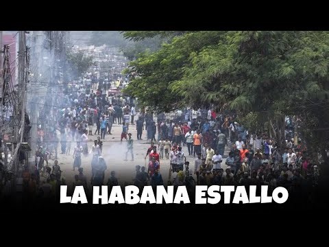 BREAKING NEWS CUBA: PROTESTS FORM IN HAVANA / STREETS ARE SET ON FIRE