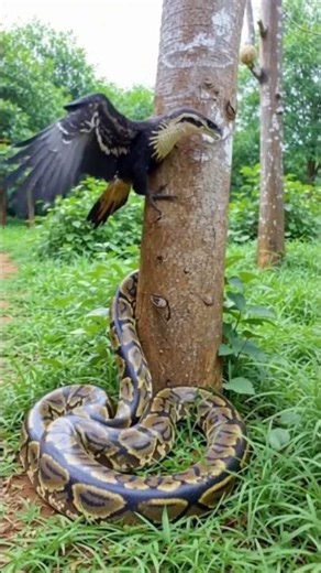 Eagle vs deadly Python 😱 #eagle #python