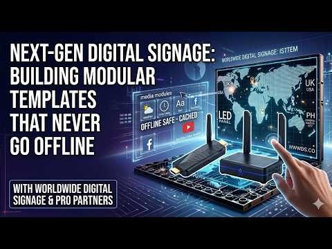 Digital Signage Template Built with Multiple Modules (SAM Tutorial + Real Demo)