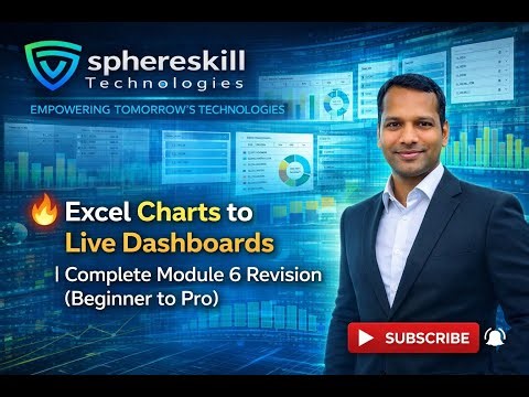 🔥 Excel Charts to Live Dashboards | Complete Module 6 Revision (Beginner to Pro)