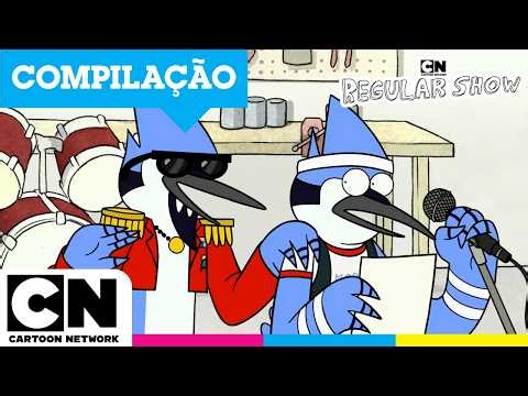 Regular Show | Compilação das Melhores Canções com Mordecai e Rigby | Cartoon Network