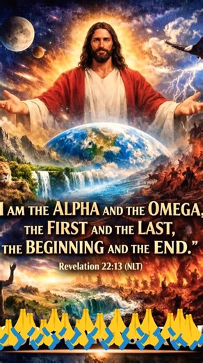 REVELATION 22:13," I am the ALPHA and the OMEGA,the first and the last,the BEGINNING and the END