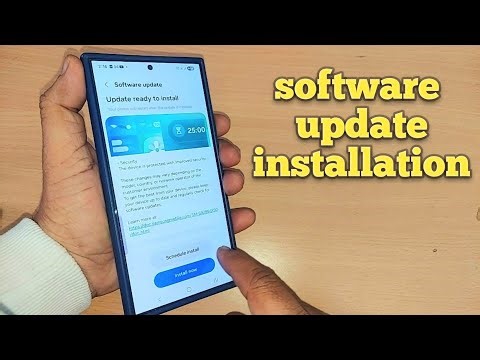 How to do software update installation on samsung galaxy mobiles and android phones